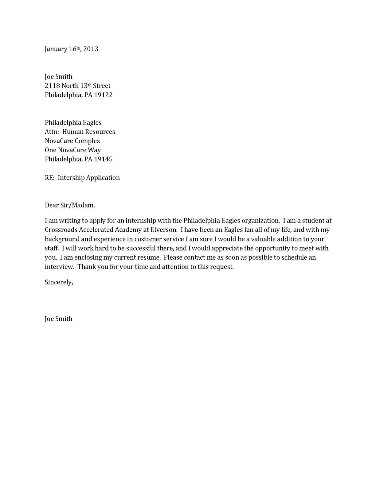 Cc cover letter sample